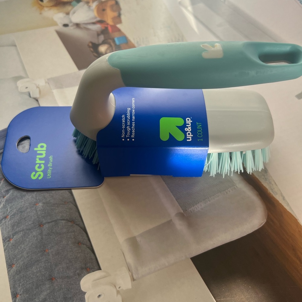 Up & Up Scrub Brush with Blue and White Handle